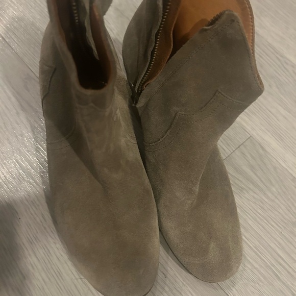 Isabel Marant Etoile Block Heel Suede Dicker Boots Size EU38 - Picture 5 of 8